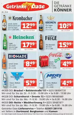 Getränke Oase (gültig bis 25-04)
