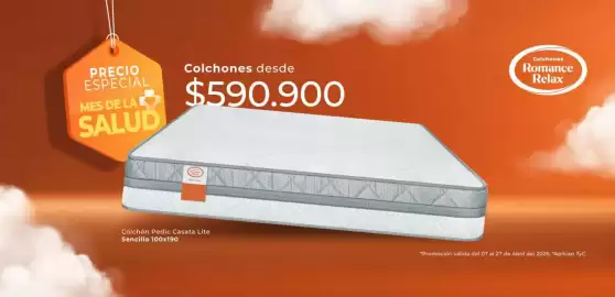 Catálogo Colchones Romance Relax Página 3