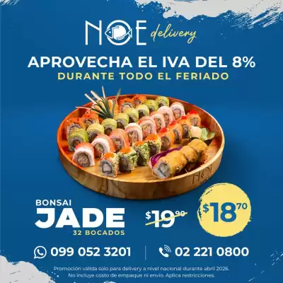 Noe Sushi Bar (válido hasta 30-04)