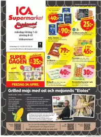 ICA Supermarket reklamblad vecka 17 Sida 1