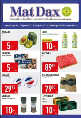 Matdax reklamblad (giltig till och med 26-04)
