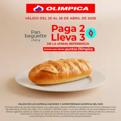Olímpica (válido hasta 26-04)