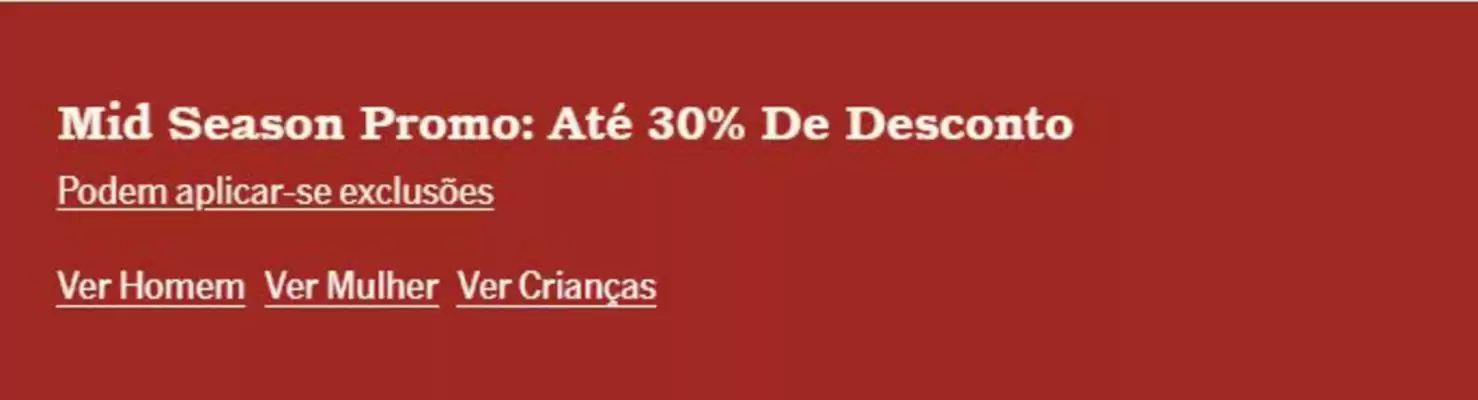 Timberland (válido até 30-04)