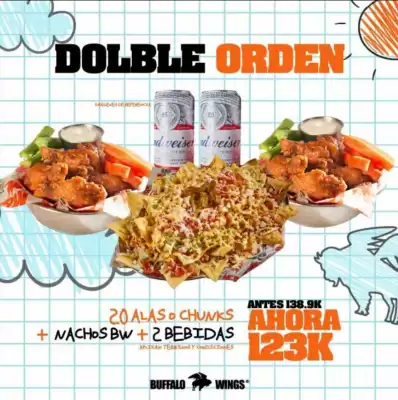 Buffalo Wings (válido hasta 30-04)