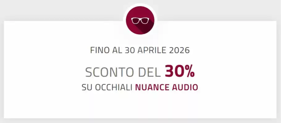 Spaccio Occhiali Vision (valido fino al 30-04)