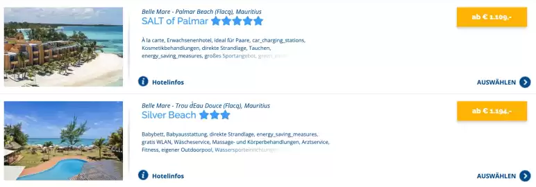 Springer Reisen Katalog Seite 2