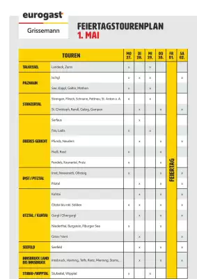 Eurogast Grissemann Flugblatt (gültig bis 2-05)