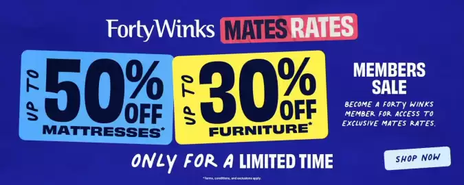 Forty Winks catalogue Page 1