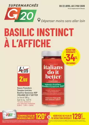 Catalogue G20 (valable jusqu'au 3-05)