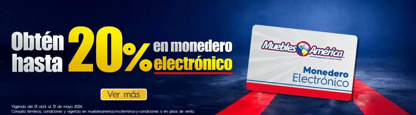 Muebles América (válido hasta 31-05)