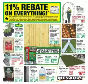 Menards weekly ad Page 1
