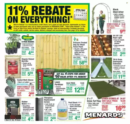 Menards weekly ad