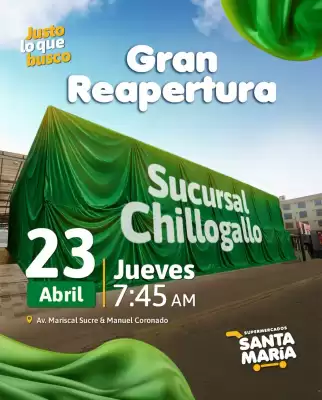 Santa Maria (válido hasta 23-04)