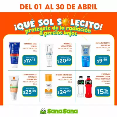 Farmacias SanaSana (válido hasta 30-04)