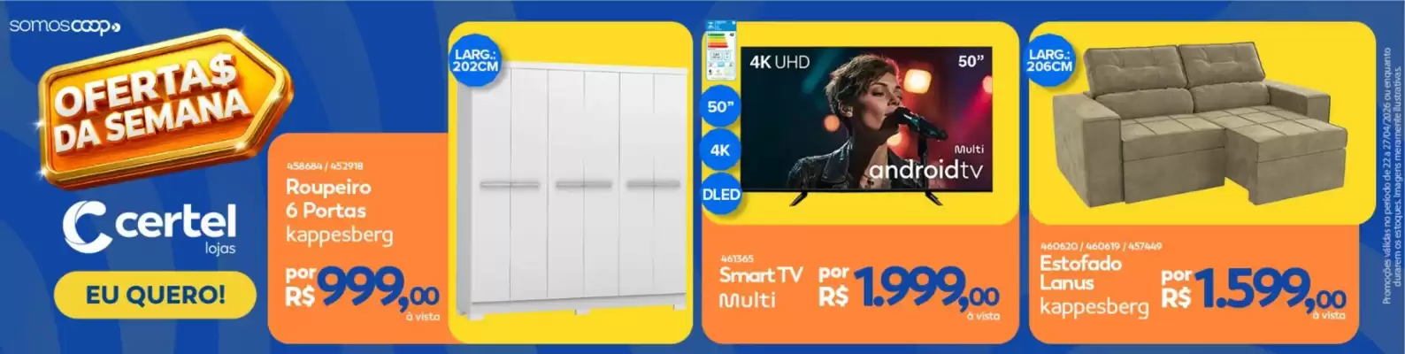 Lojas Certel (válido até 27-04)