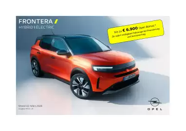 Opel Flugblatt | Frontera Seite 1