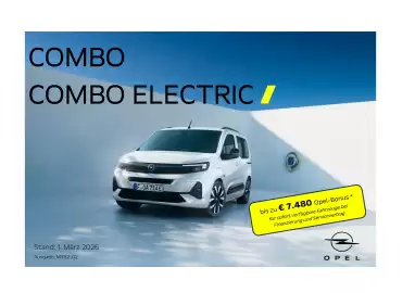 Opel Flugblatt | Combo Seite 1
