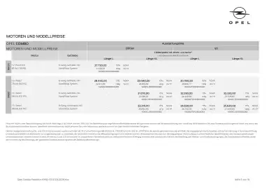 Opel Flugblatt | Combo Seite 3