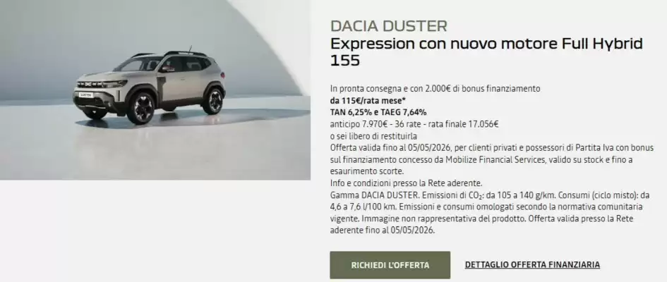Dacia (valido fino al 5-05)