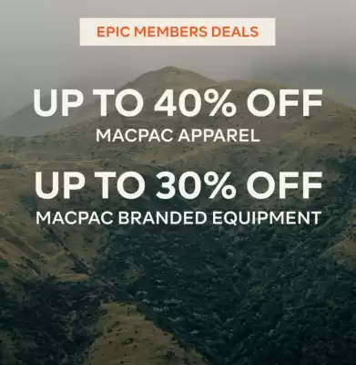 Macpac (valid until 7-05)