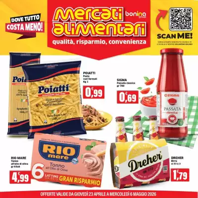 Mercati Alimentari (valido fino al 6-05)