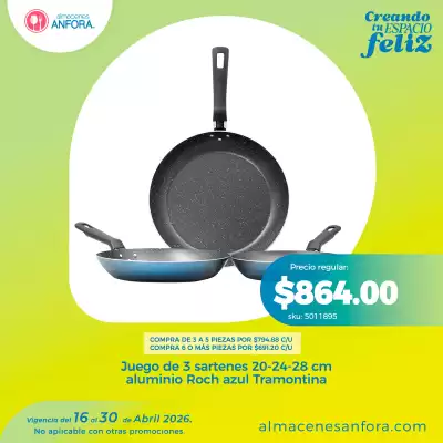 Almacenes Anfora (válido hasta 30-04)