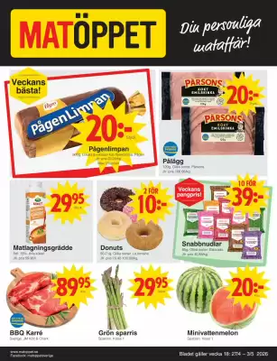 Matöppet (giltig till och med 4-05)