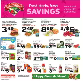 Hannaford flyer week 18 Page 1