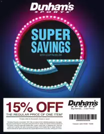 Dunham's Sports weekly ad Page 1