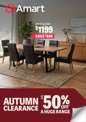 Amart Furniture (valid until 1-05)