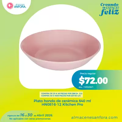 Almacenes Anfora (válido hasta 30-04)