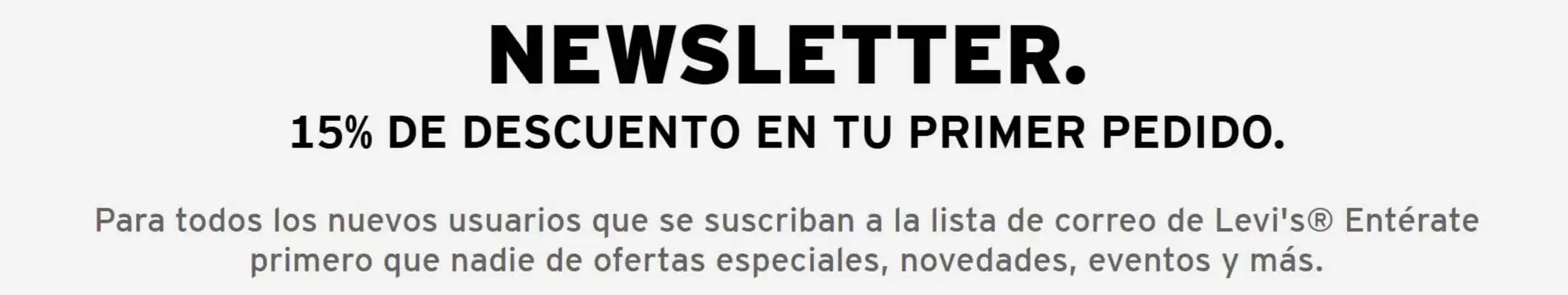 Levi's (válido hasta 31-12)