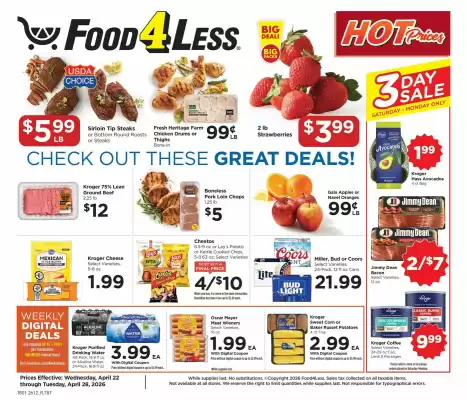 Food 4 Less weekly ad