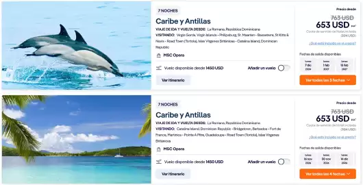 Catálogo MSC Cruceros semana 17 Página 1