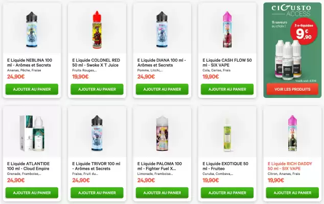 Cigusto (valable jusqu'au 2-05)