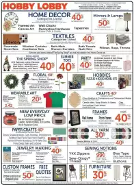 Hobby Lobby weekly ad Page 1