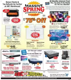 ABC Warehouse weekly ad week 18 Page 1