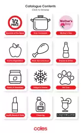Coles catalogue week 18 Page 1