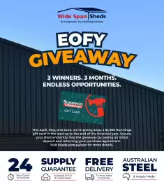 Wide Span Sheds catalogue Page 1