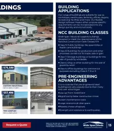 Wide Span Sheds catalogue Page 13