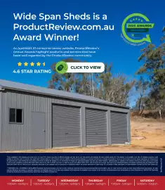 Wide Span Sheds catalogue Page 22