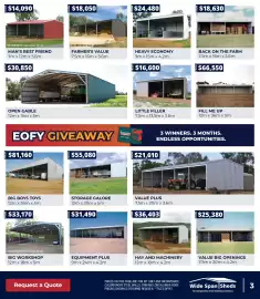 Wide Span Sheds catalogue Page 3