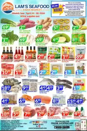 Lam’s Seafood Market weekly ad week 17 Page 1