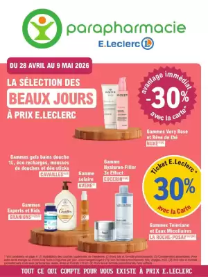 E.Leclerc Parapharmacie (valable jusqu'au 9-05)