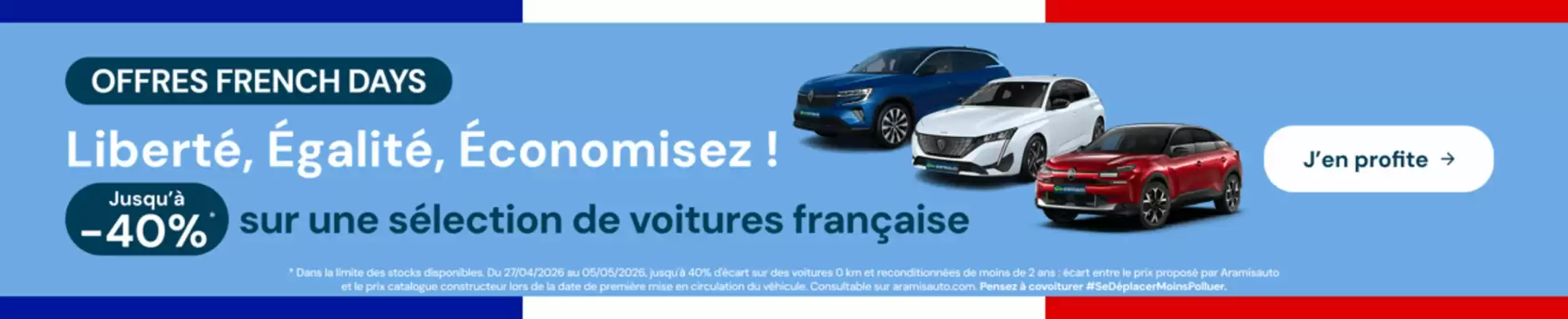 Aramis Auto (valable jusqu'au 5-05)