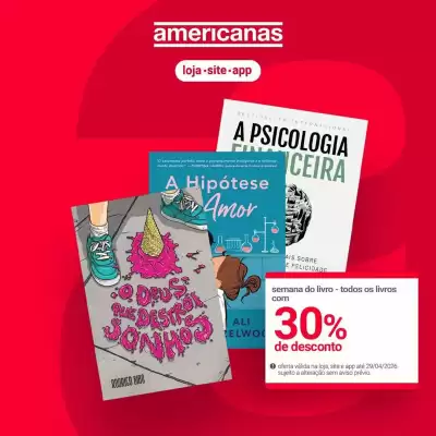 Lojas Americanas (válido até 29-04)