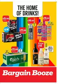 Bargain Booze leaflet Page 1