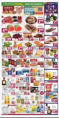 Tony’s Fresh Market (valid until 5-05)