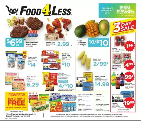 Food 4 Less weekly ad (valid until 5-05)