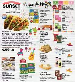 Sunset Foods weekly ad week 18 Page 1